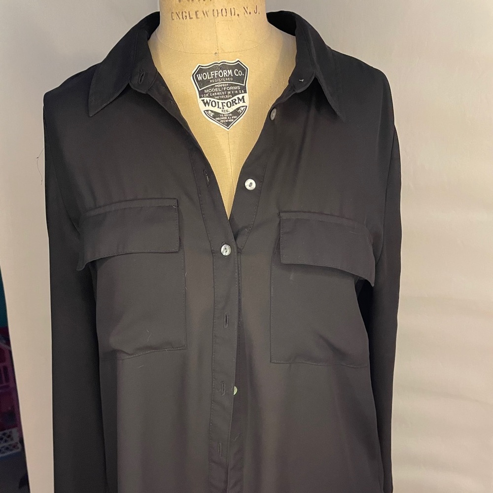 Forever 21 black button up